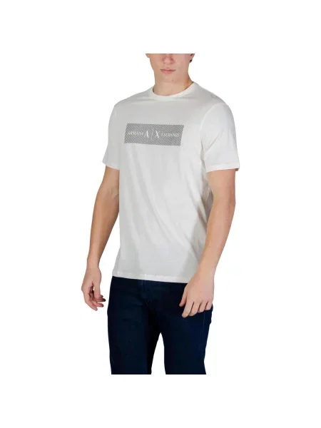 Armani Exchange majica za muškarce od pamuka bež