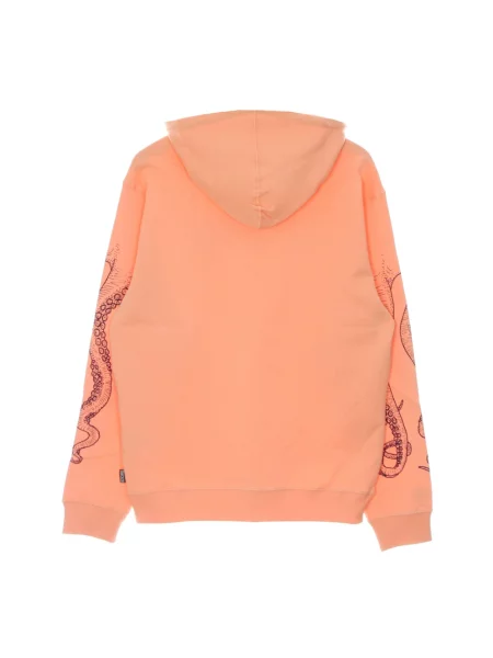 Bluza z kapturem Octopus z kapturem z logo pomarańczowa