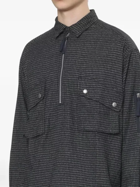 Polo Comme Des Garçons Homme houndstooth μπλε
