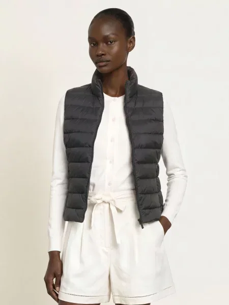 Lacoste Prošívaná Vesta černá
