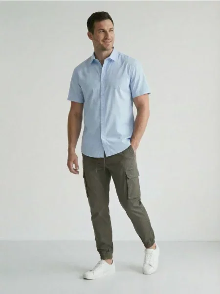 Sinsay Kalhoty jogger cargo khaki