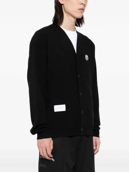 Kardigan Aape By *a Bathing Ape® se záplatami černý