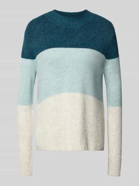 Sweter z dodatkiem bawełny Tom Tailor Denim zielony