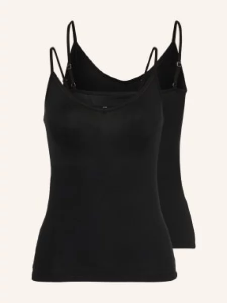 Calida Topy Benefit 2 Szt. schwarz czarny