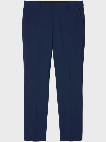 Шерстяные классические брюки Calvin Klein синие