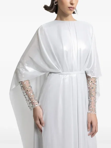 Rochie maxi Gemy Maalouf de costum argintiu