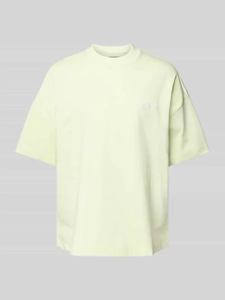 T-shirt z prążkowanym okrągłym dekoltem Carhartt Work In Progress