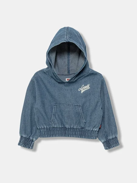 Levi's Dětská mikina DENIM HOODIE modrá