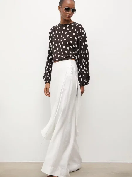 Answear.LAB pantaloni pentru femei bej