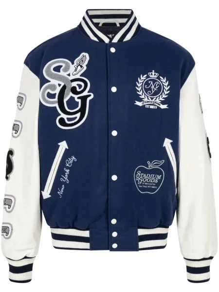 Geacă Stadium Goods® de lână albastru