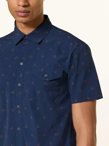 Me°Ru Outdoorová Košile Lahan tmavě / hnědá modrá