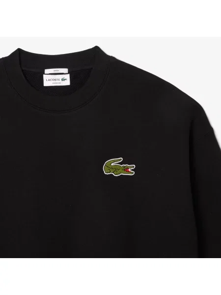 Lacoste Bluza Z Luźnym Krojem I Naszywką czarna