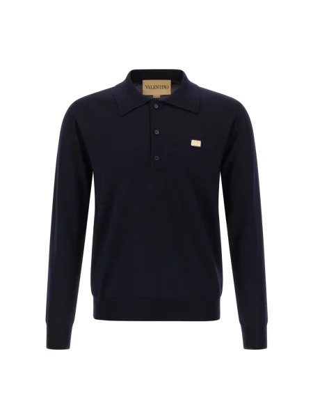 Sweter Valentino Garavani wełniany niebieski