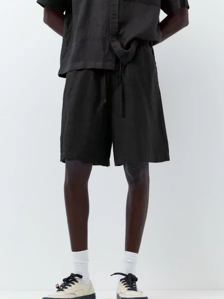 Pull&Bear Pantaloni negru