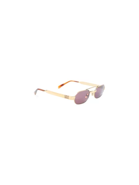 Miu Miu Okulary Przeciwsłoneczne Mu gold żółte