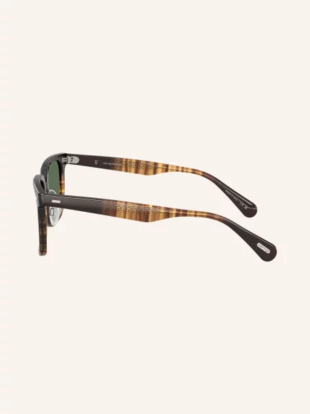 Oliver Peoples Okulary Przeciwsłoneczne schwarz zielone