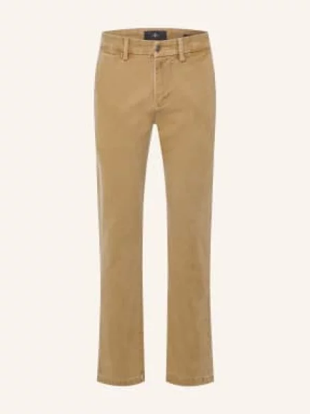 7 For All Mankind Chinosy Slimmy Chinosy Regular Slim Fit beige beżowe