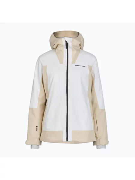 Női sídzseki Perak Performance Rider Tech Insulated sand fog/off white. Méret: M fehér