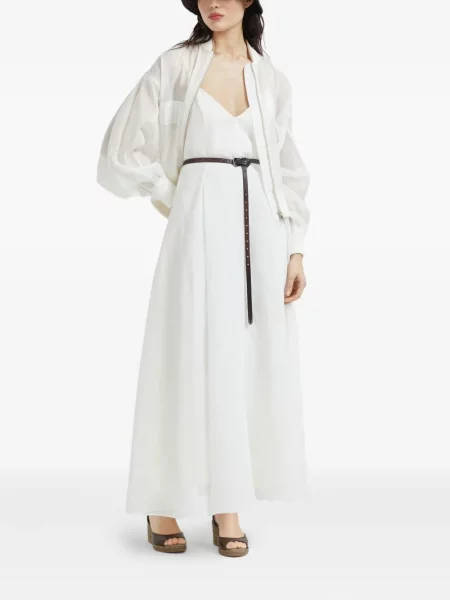Rochie Brunello Cucinelli din organza alb