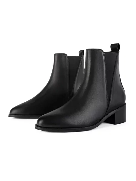 HANDMADE SHOES Cizme glezne GALACTIC MIST' negru