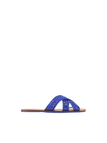 Klapki Versace niebieskie