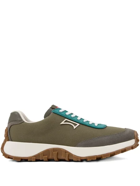 Sneakerși Camper cu șireturi din dantelă verde