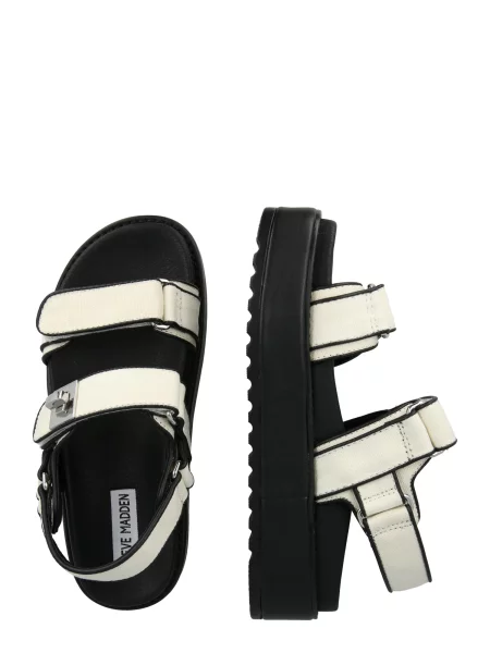 Steve Madden sandale cu platformă pentru femei Bigmona alb