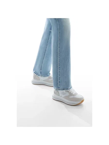 Sneakersy Voile Blanche skórzane białe