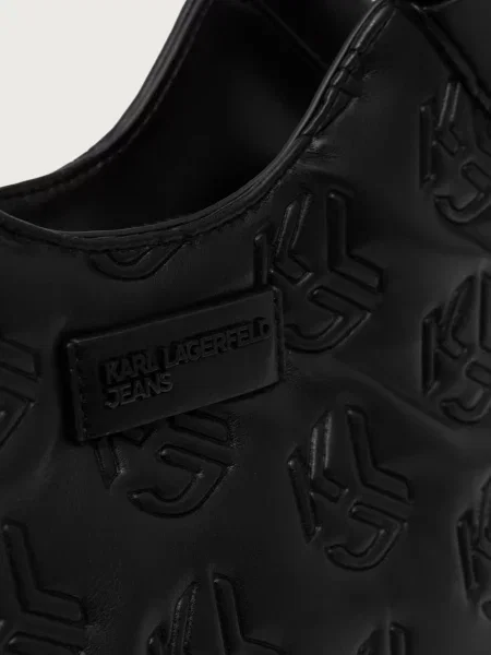 Кожаная сумка хобо Karl Lagerfeld Jeans