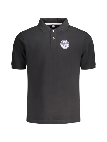Tricou polo North Sails cu autograf negru