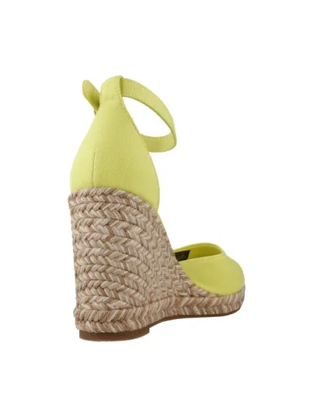Espadrile Tommy Hilfiger Flag High Wedge Espad Closed Toe galben