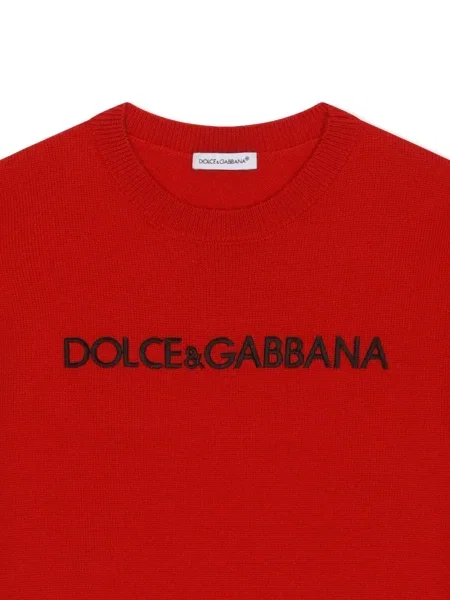 Sweter dziecięcy Dolce And Gabbana czerwony