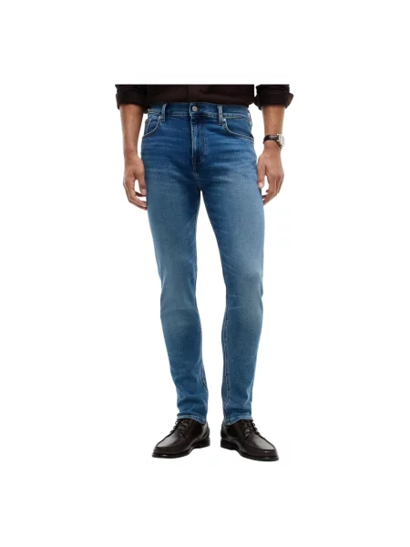 Jeansy Tommy Hilfiger z logo niebieskie