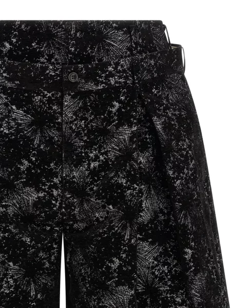 Шорти Comme Des Garçons Homme Plus с абстрактен десен черно