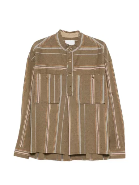 Раирана риза Isabel Marant на райета кафяво