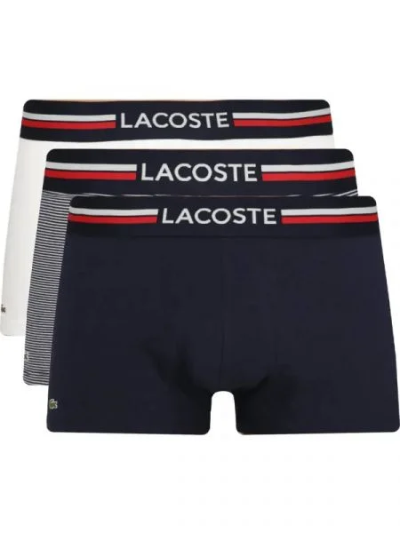 Lacoste 3 db-os boxeralsó szett kék