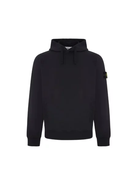 Bluza z kapturem Stone Island z kapturem z kamieniami czarna