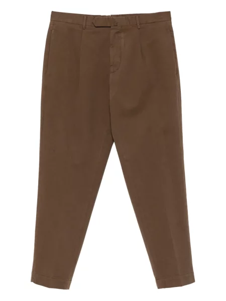 Pantaloni Dell'oglio plisate maro