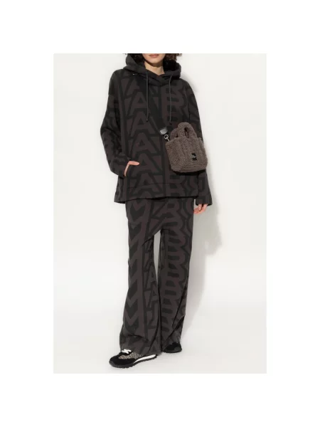 Bluza z kapturem Marc Jacobs z logo czarna