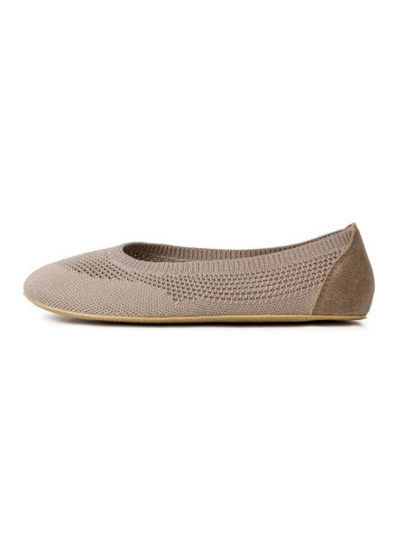 Ahinsa shoes Balerina Strick Softy Comfort' bézs