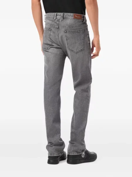 Blugi Billionaire cu 5 buzunare gri