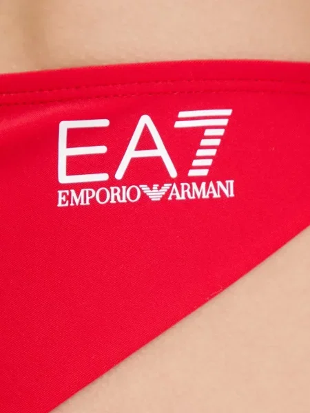 Bikini Ea7 Emporio Armani cu imagine cu legături roșu
