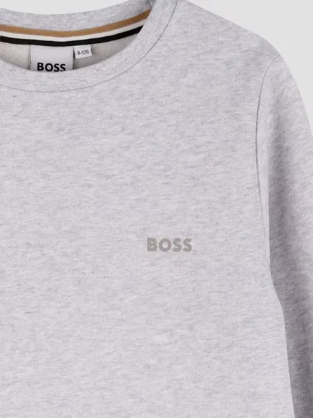 Дитячий Світшот BOSS Kids сірий
