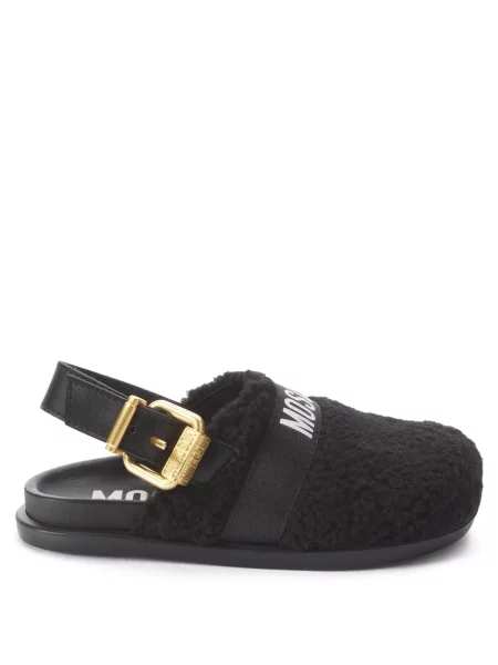 Πεδιλα clogs Moschino μαύρο