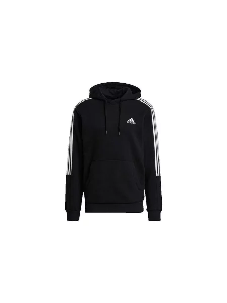 Hanorac din fleece Adidas din fleece negru