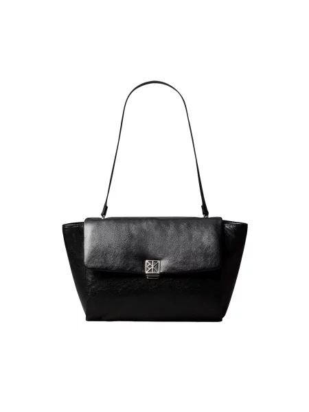 Calvin Klein Geantă Emblem Hw Padded Satchel negru