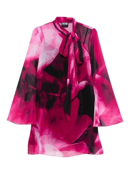Bluza Versace Jeans Couture veze ružičasta