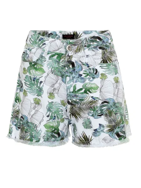 By Diess Collection Pantaloni verde alb