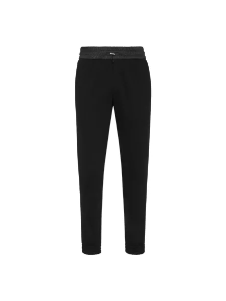 Spodnie Philipp Plein z dżerseju do biegania czarne