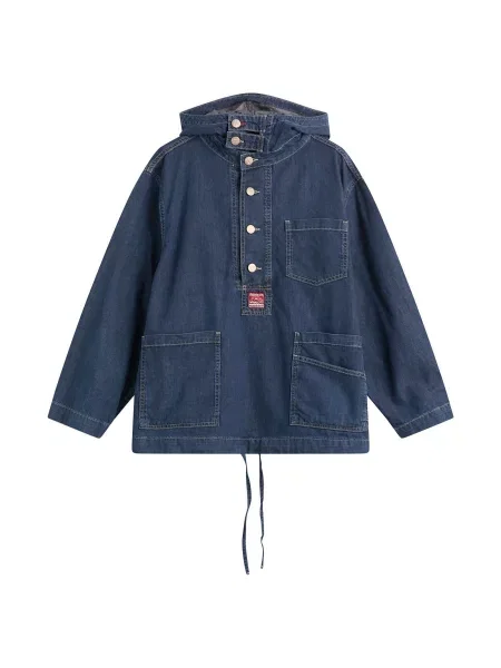 Bluza z kapturem Damson Madder niebieska